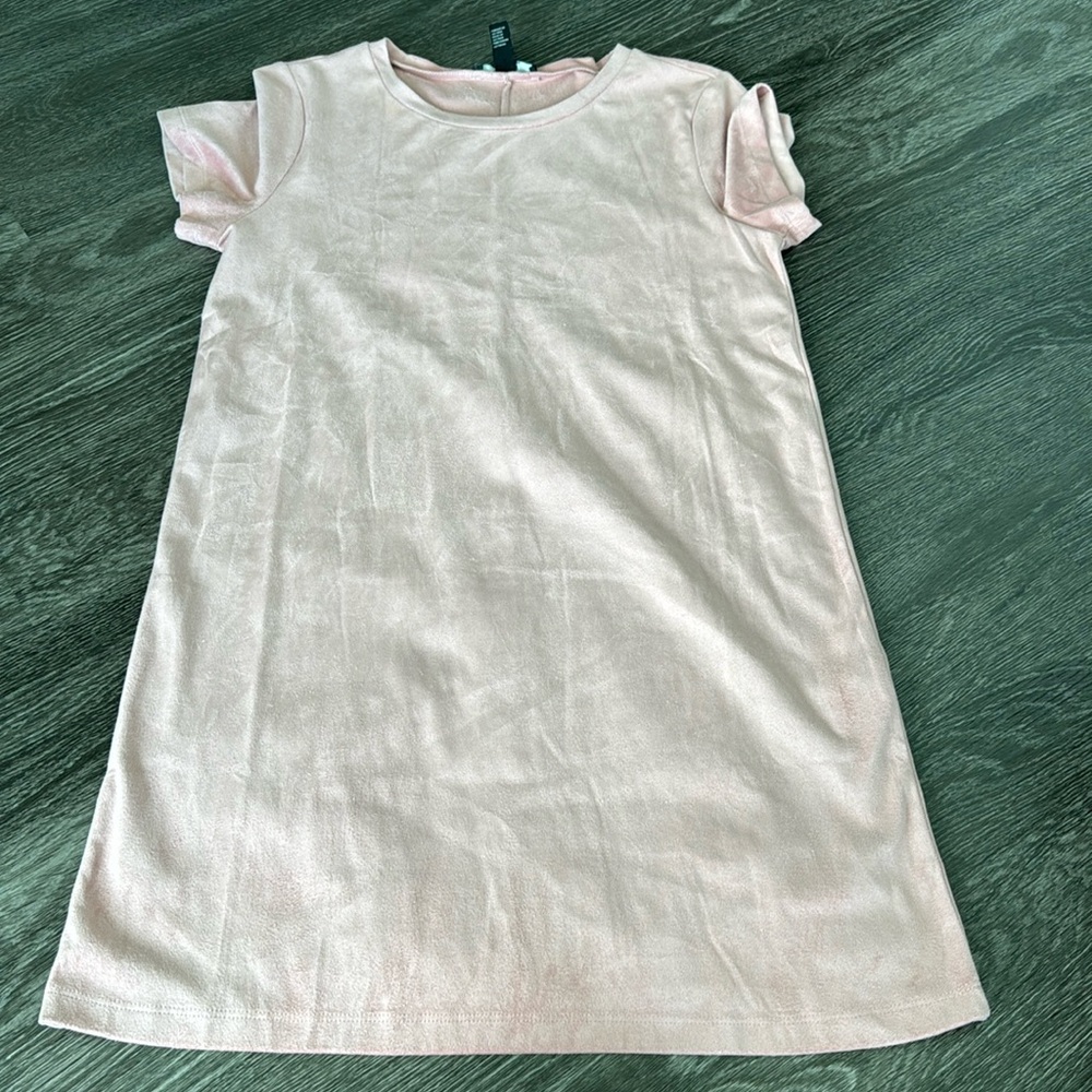 Forever 21 pink suede T-shirt dress
